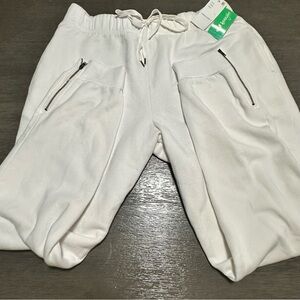 NWT Honeydew Snow White Joggers with Zipper Ankle Detail